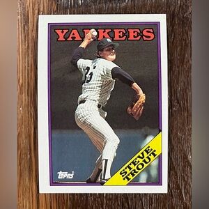 Steve Trout Yankees, 1988 Topps #584